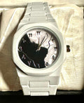 Arabic Aura - White and black dial | White microfiber chain | White aura